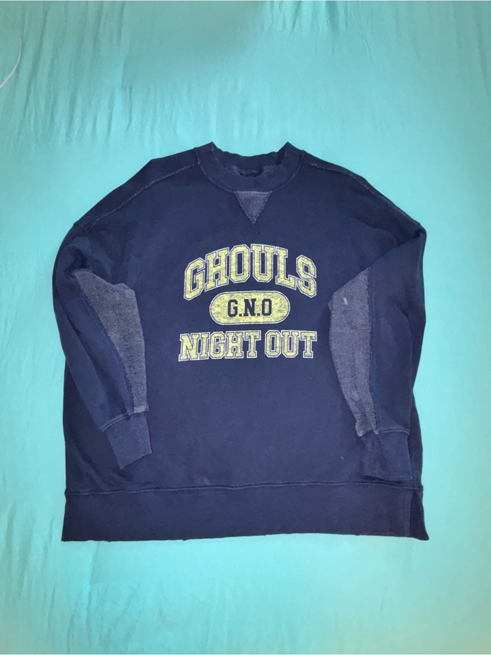 Aerie Vintage Navy 'Ghouls Night Out' Graphic Crewneck Sweatshirt